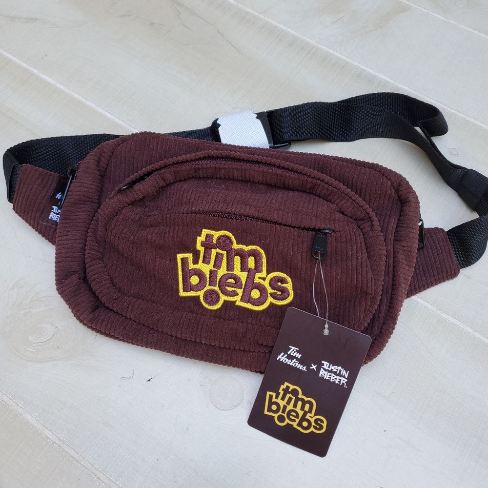 NWT Tim Hortons X Justin Bieber Belt Bag